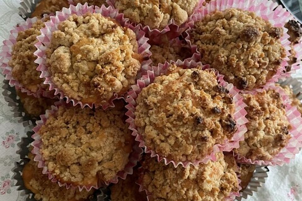 Leckere Apfel-Streusel-Muffins