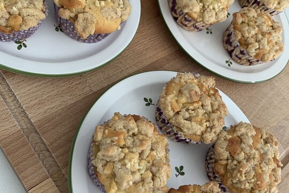 Leckere Apfel-Streusel-Muffins