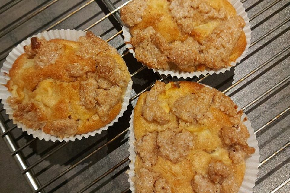 Leckere Apfel-Streusel-Muffins