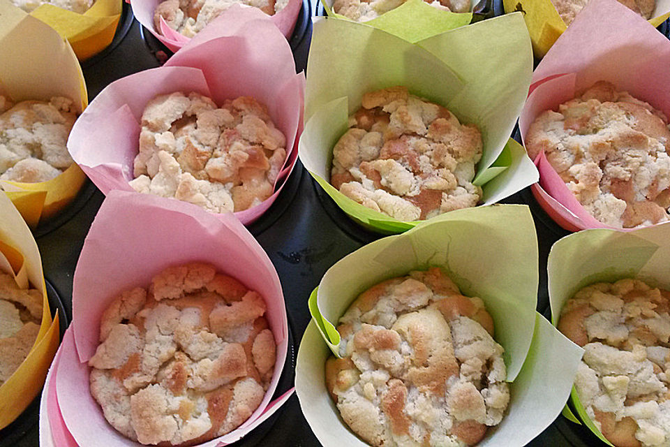 Leckere Apfel-Streusel-Muffins