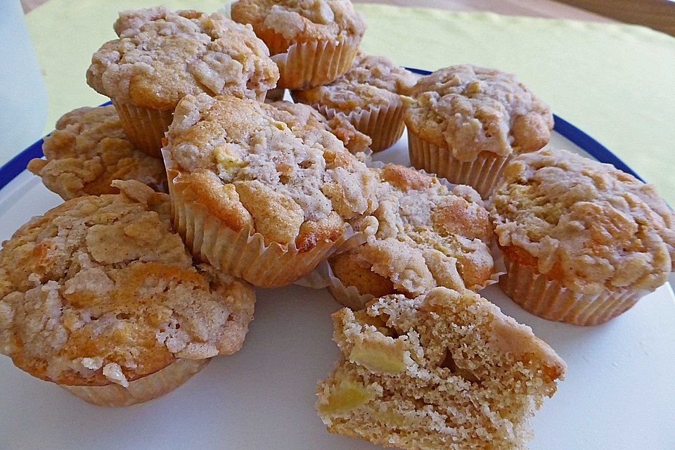 Leckere Apfel-Streusel-Muffins