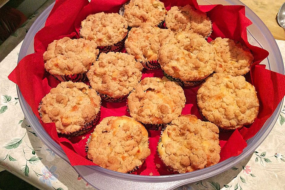 Leckere Apfel-Streusel-Muffins