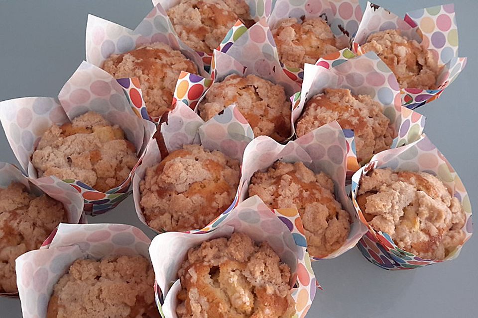 Leckere Apfel-Streusel-Muffins