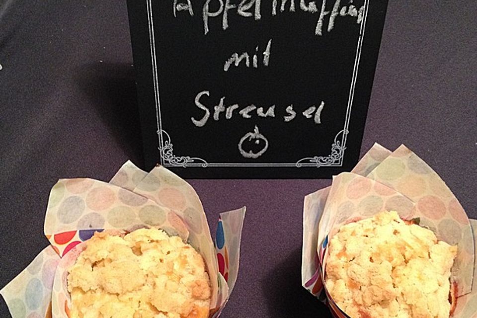 Leckere Apfel-Streusel-Muffins