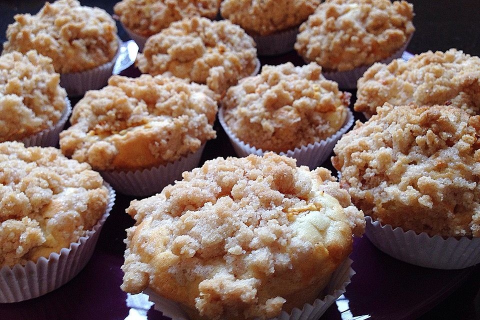 Leckere Apfel-Streusel-Muffins