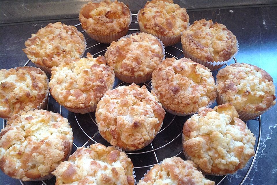 Leckere Apfel-Streusel-Muffins