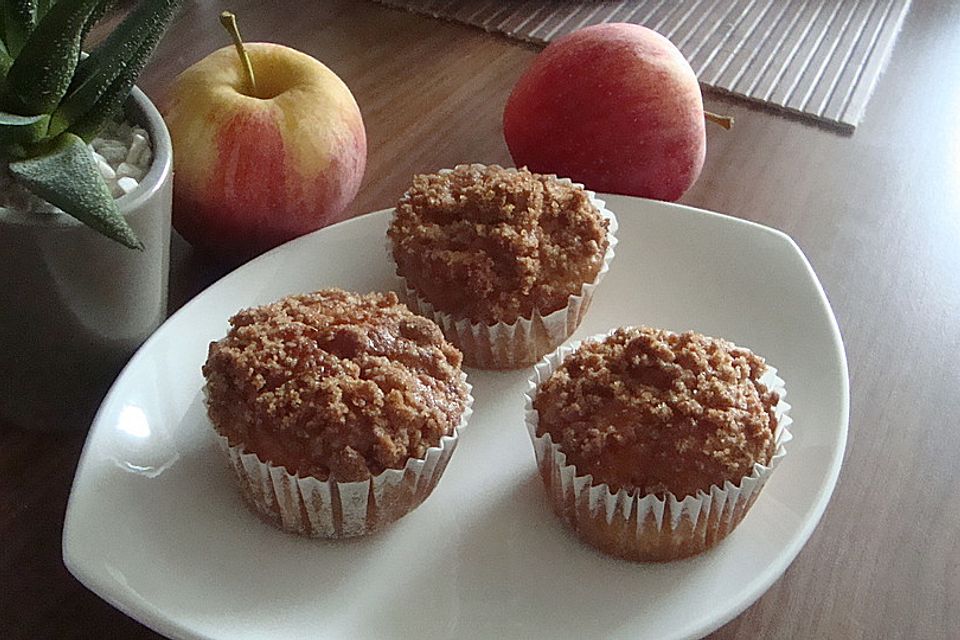 Leckere Apfel-Streusel-Muffins