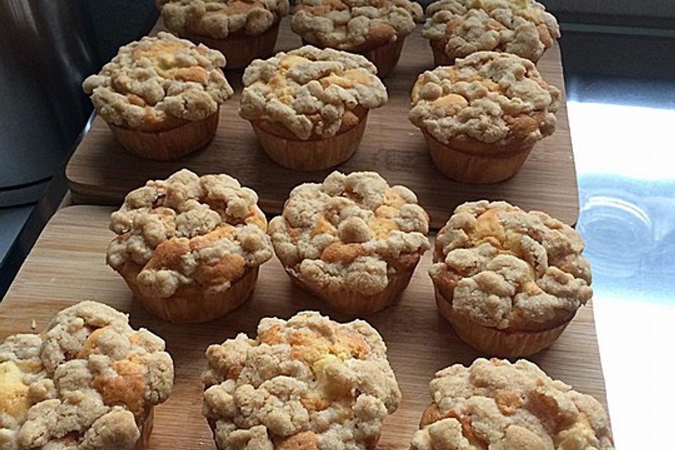 Leckere Apfel-Streusel-Muffins