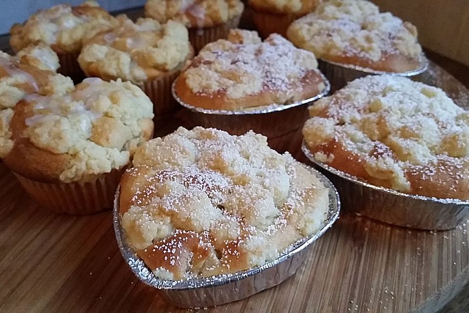 Leckere Apfel-Streusel-Muffins