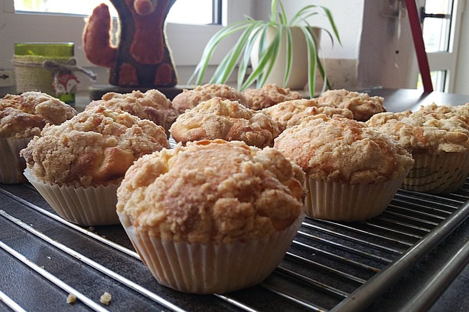 Leckere Apfel-Streusel-Muffins