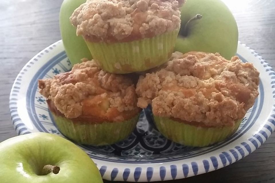 Leckere Apfel-Streusel-Muffins