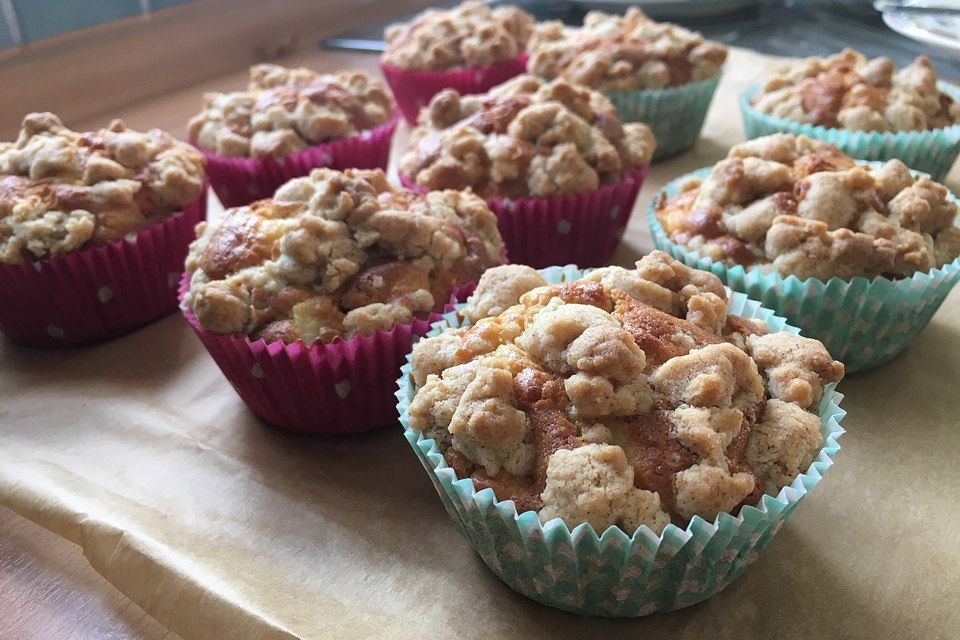 Leckere Apfel-Streusel-Muffins