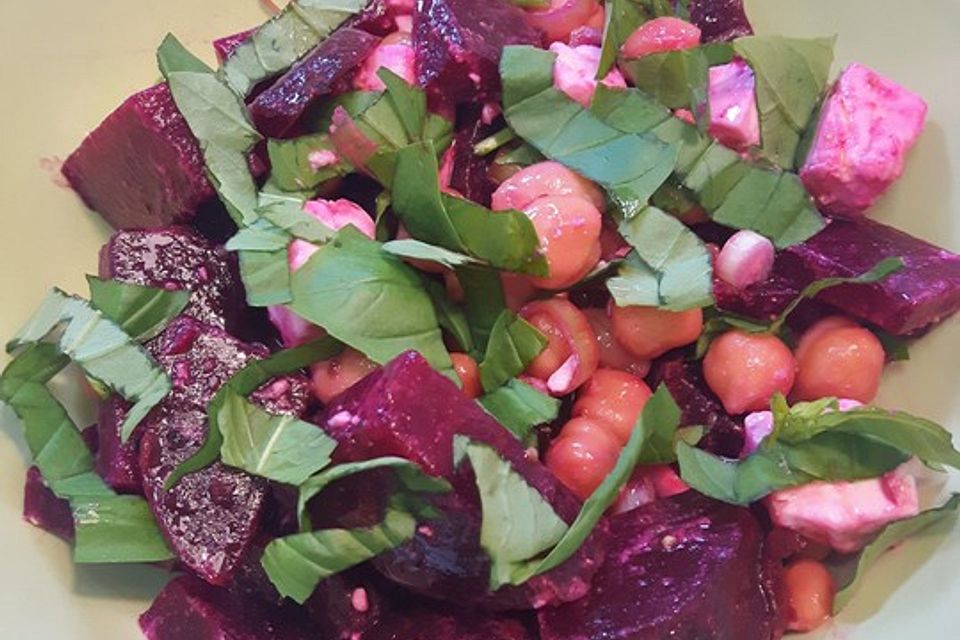 Rote Bete - Kichererbsen - Salat