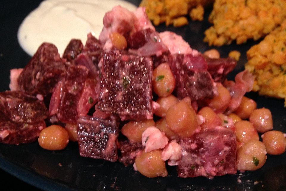 Rote Bete - Kichererbsen - Salat