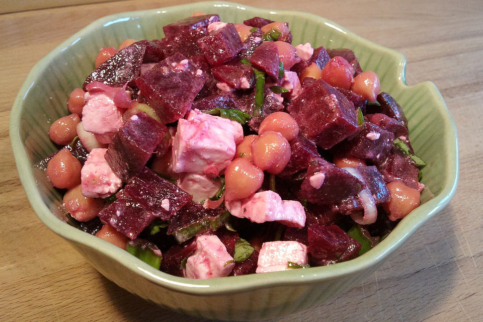 Rote Bete - Kichererbsen - Salat