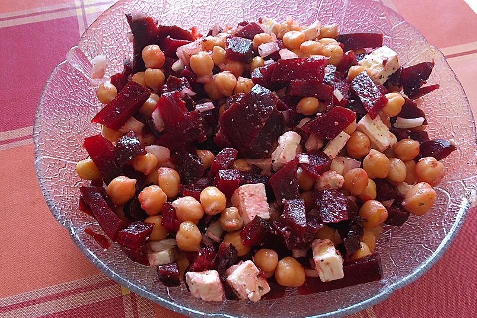 Rote Bete - Kichererbsen - Salat