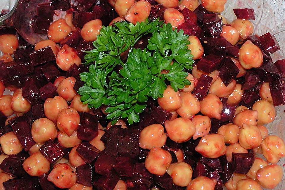 Rote Bete - Kichererbsen - Salat