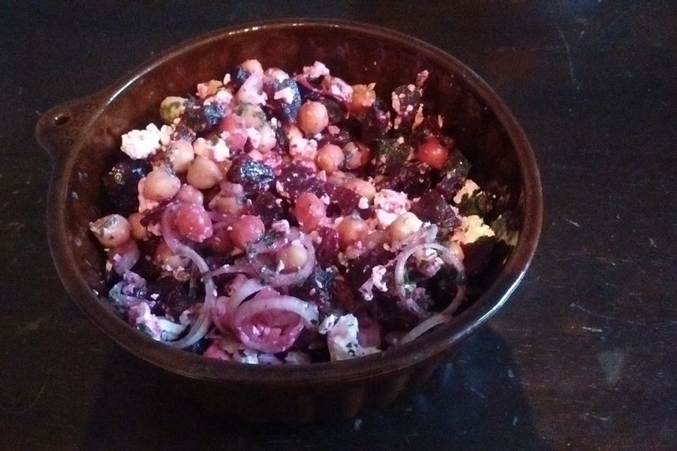 Rote Bete - Kichererbsen - Salat