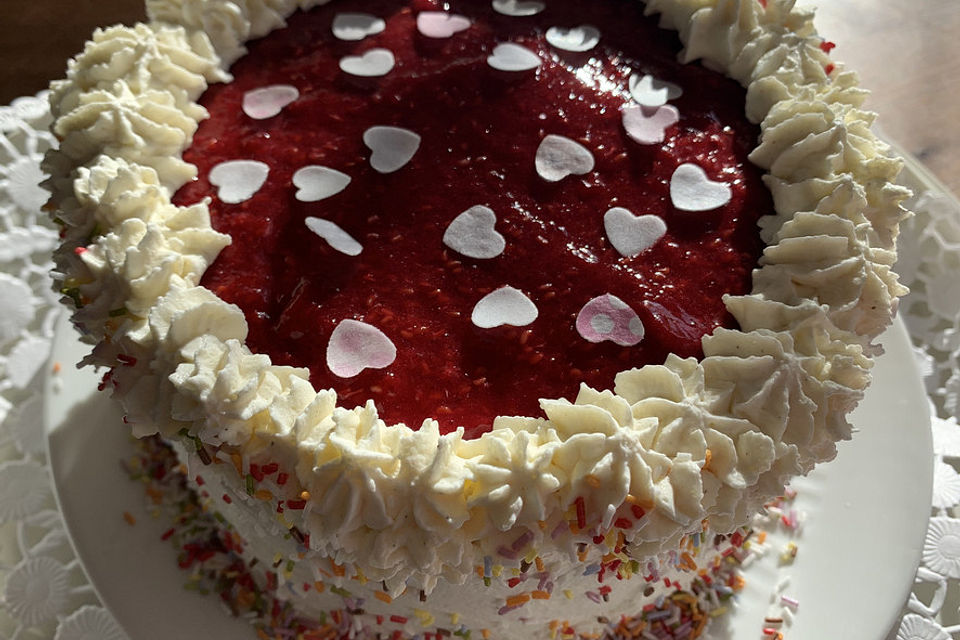 Himbeertorte mit Joghurtcreme