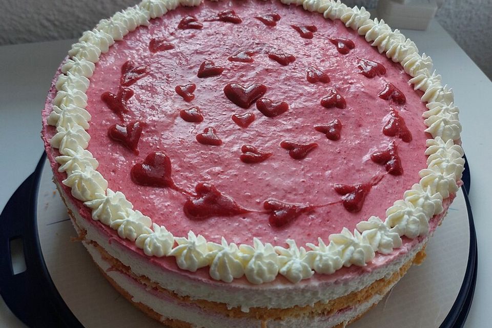 Himbeertorte mit Joghurtcreme