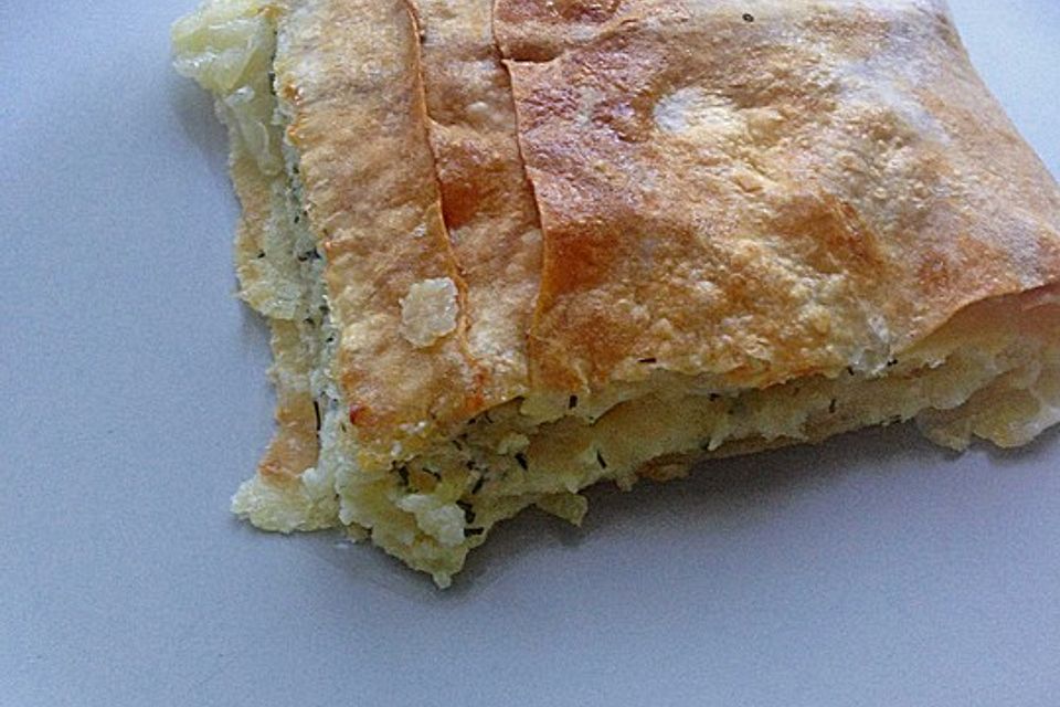 Börek auf dem Backblech