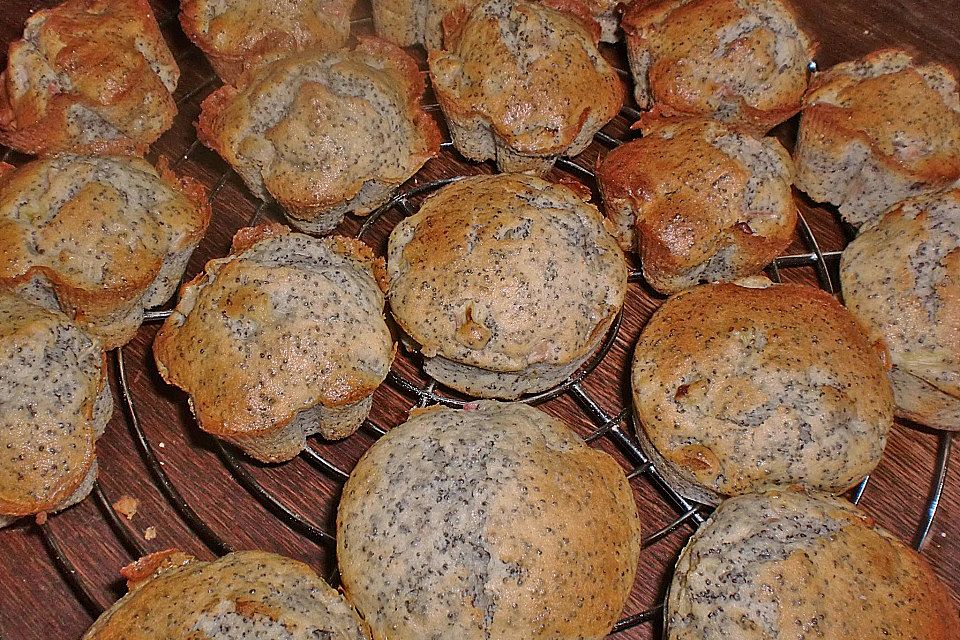 Rhabarber - Mohn - Muffins