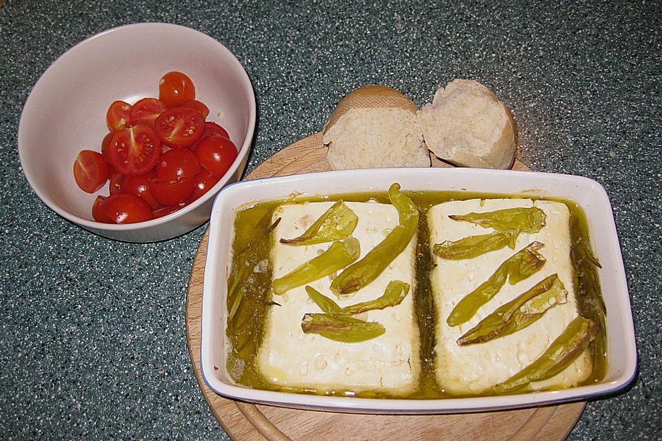 Schafskäse aus dem Ofen