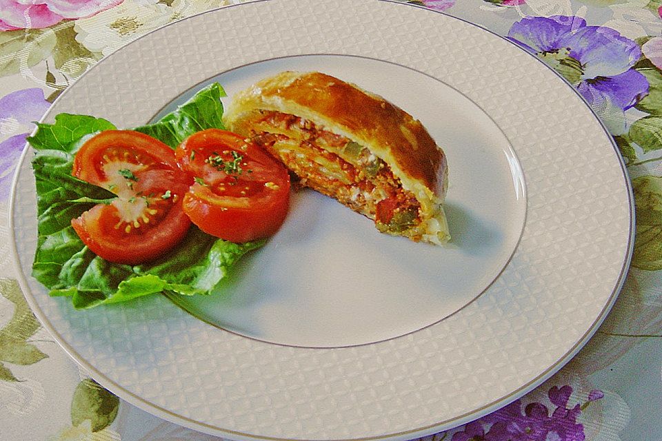 Hackfleisch - Käse - Strudel