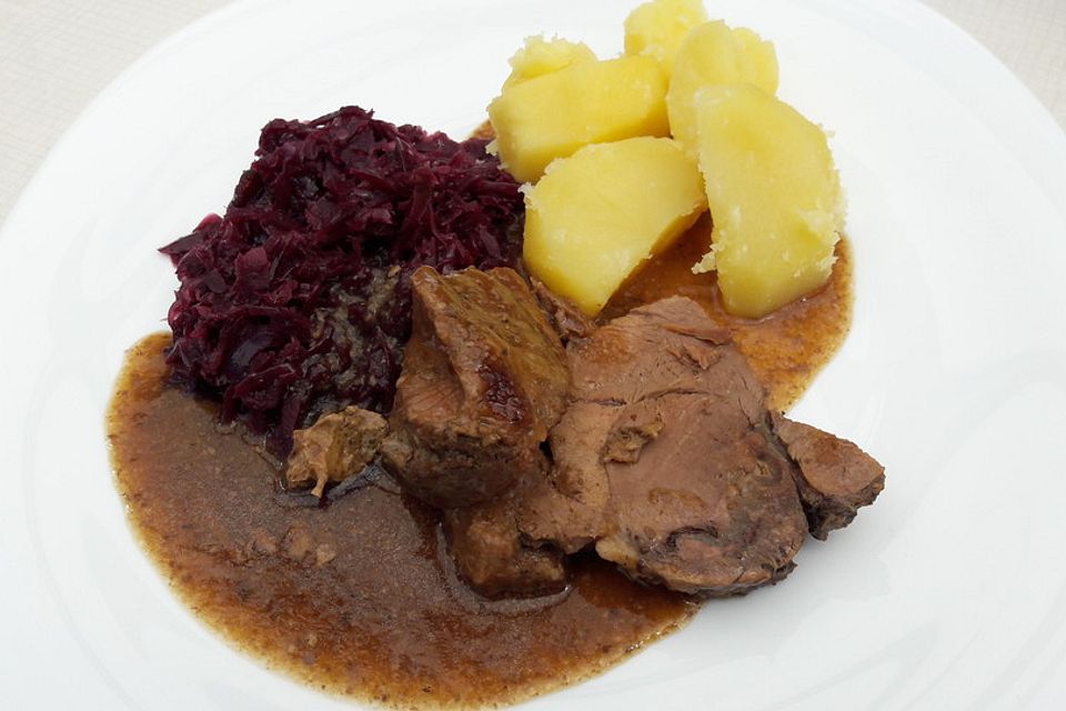 Altsächsischer Wildschweinbraten