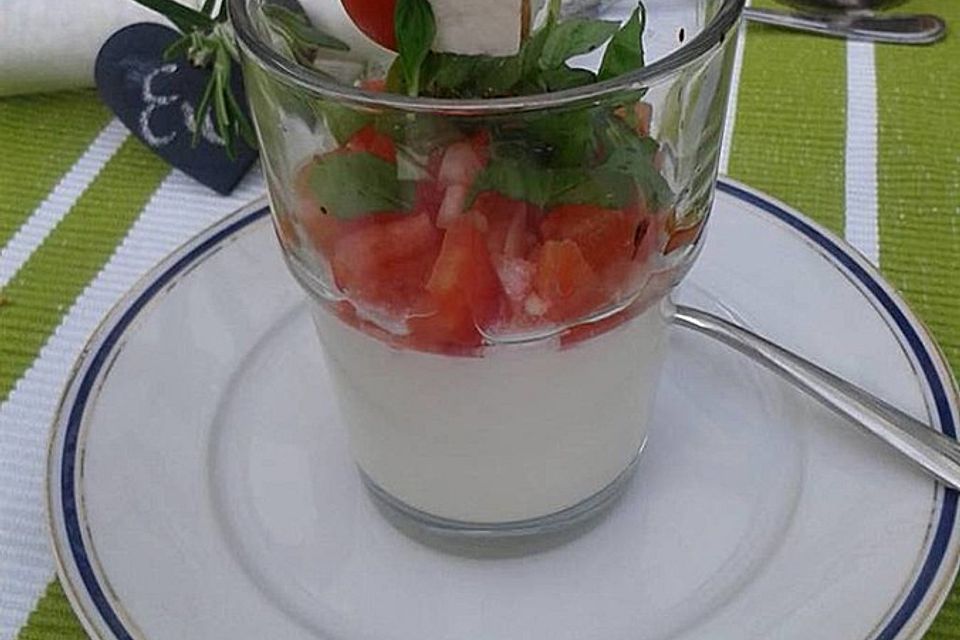 Caprese im Glas