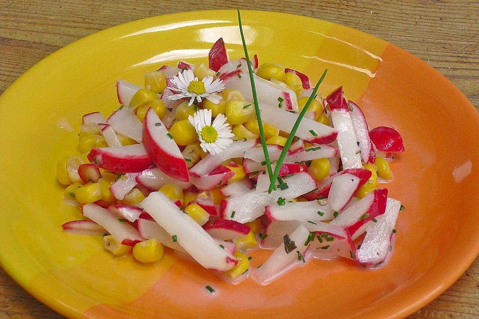 Radieschen - Mais - Salat