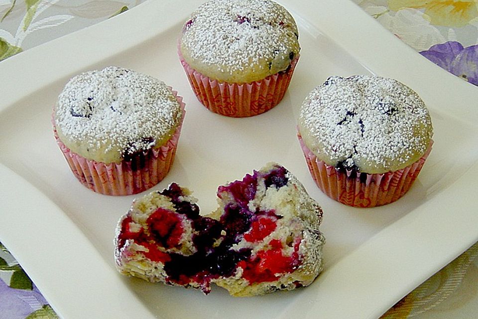 Himbeer - Blueberry - Muffins