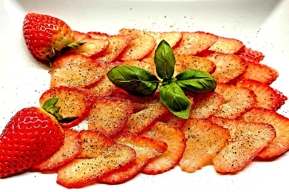 Erdbeercarpaccio