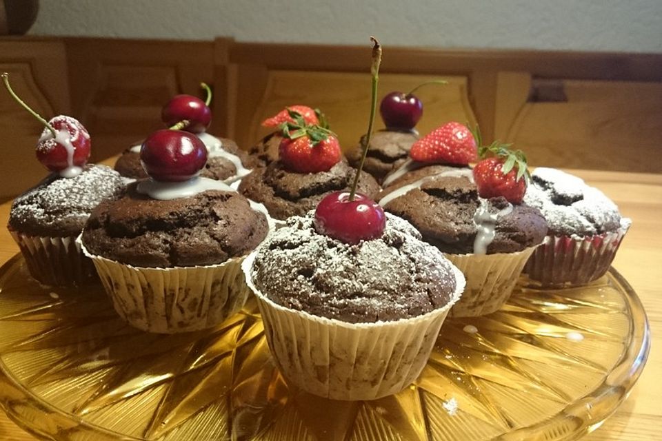 Vegane Schokomuffins