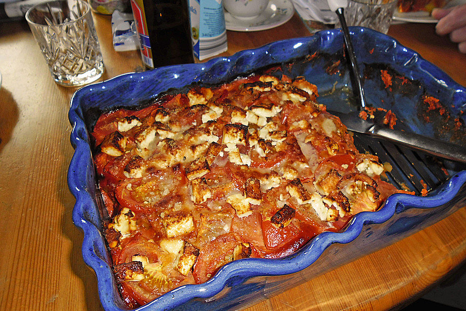 Hackfleisch - Kartoffelauflauf mit Schafskäse