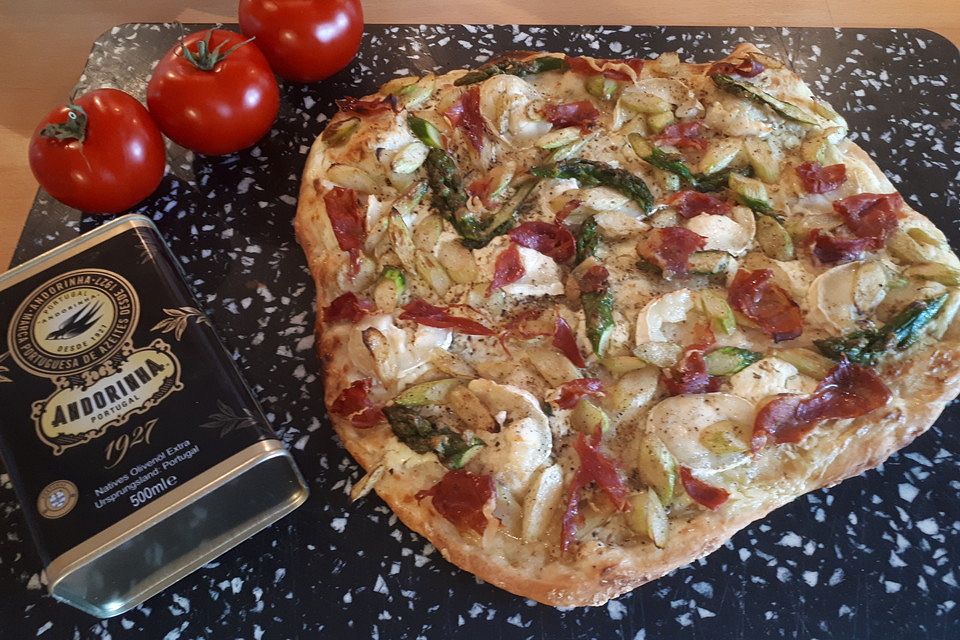 feuervogels Spargel-Flammkuchen