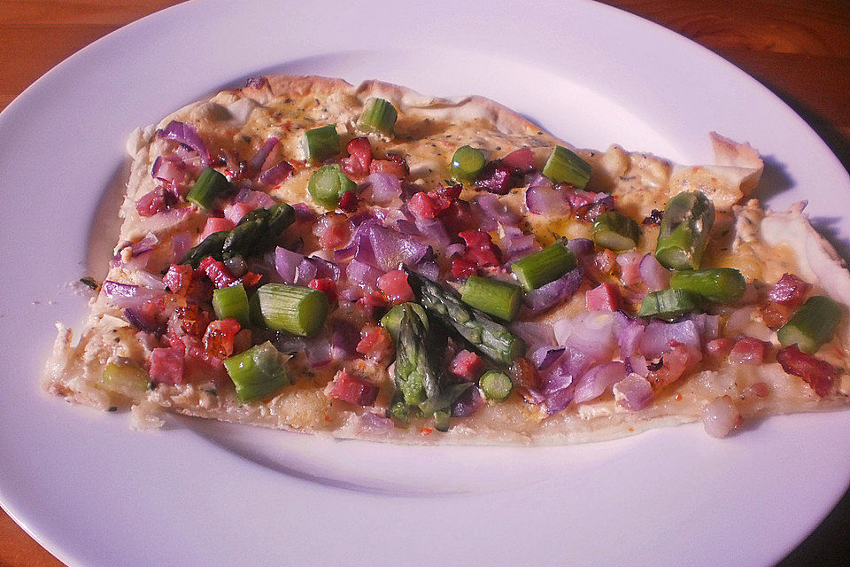 feuervogels Spargel-Flammkuchen