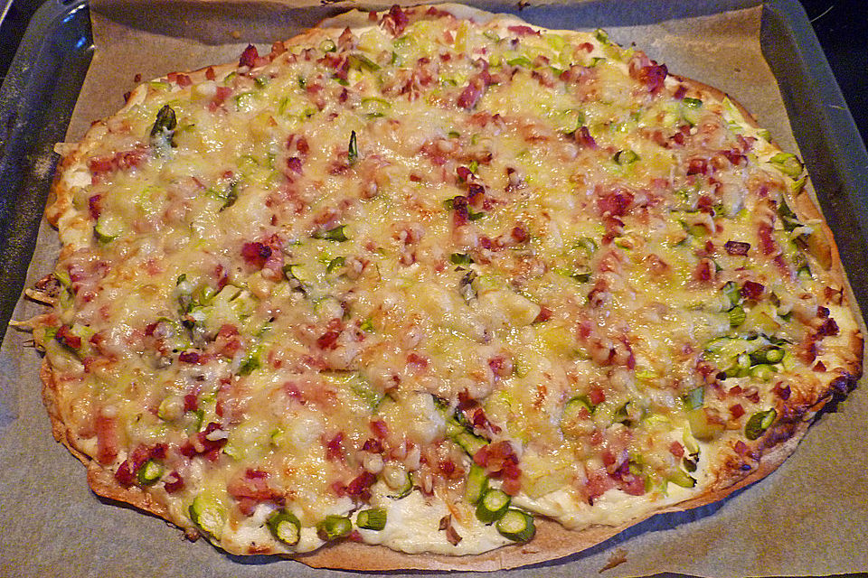 feuervogels Spargel-Flammkuchen