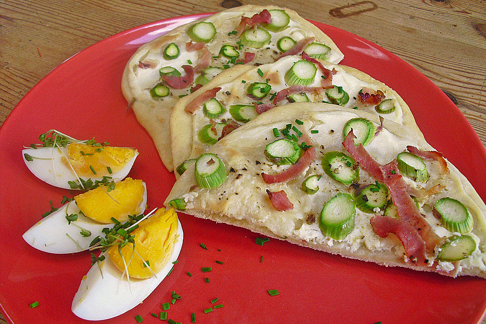 feuervogels Spargel-Flammkuchen