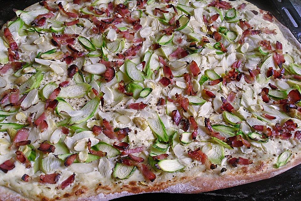 feuervogels Spargel-Flammkuchen