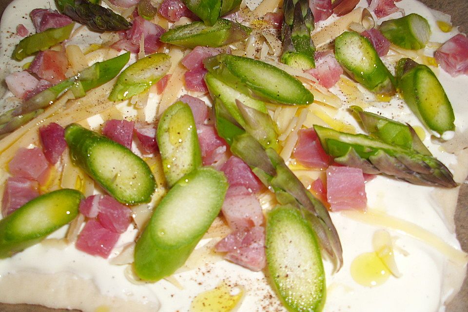 feuervogels Spargel-Flammkuchen