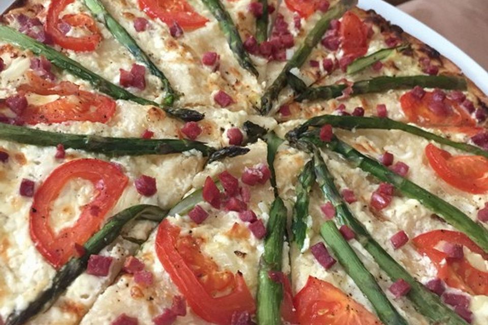 feuervogels Spargel-Flammkuchen