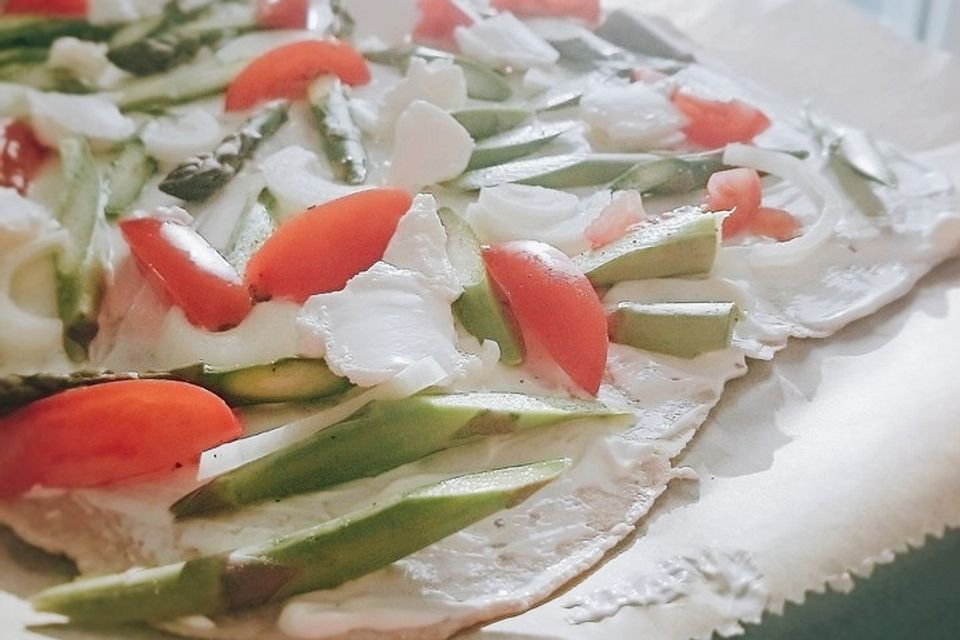 feuervogels Spargel-Flammkuchen