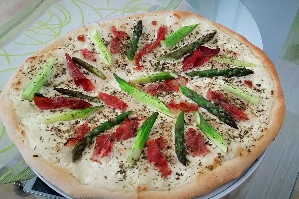 feuervogels Spargel-Flammkuchen