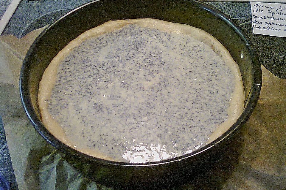 Zwetschgenkuchen mit Vanillecreme