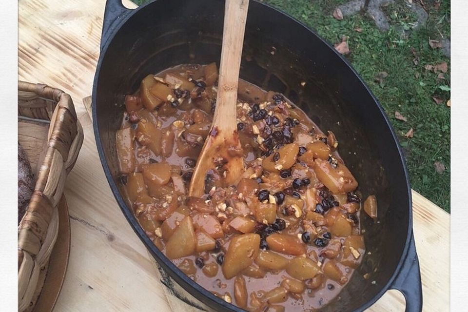 Mittelalterlicher Birnenpudding