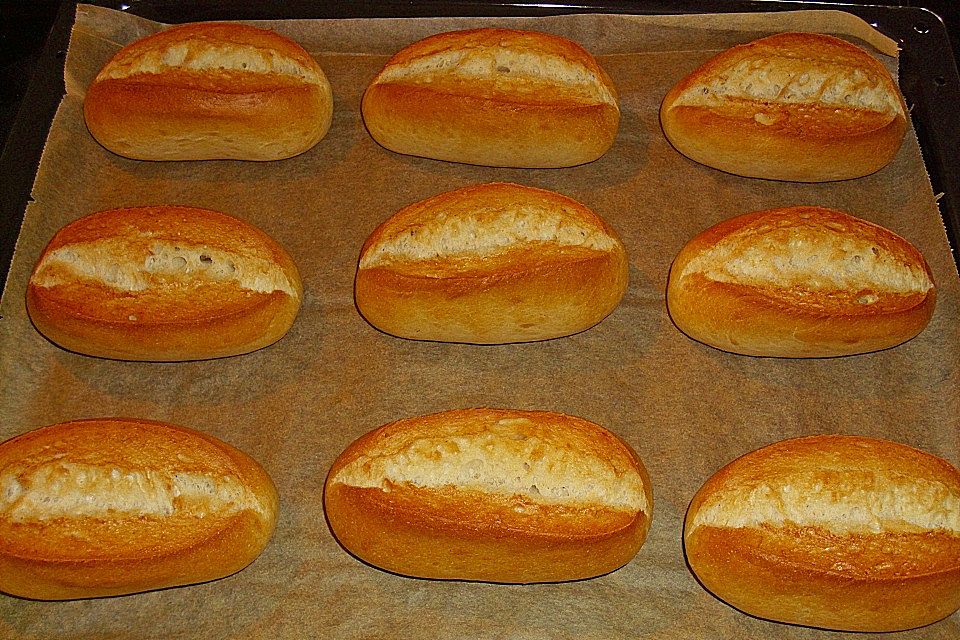 Berliner Schrippen und Mohnbrötchen