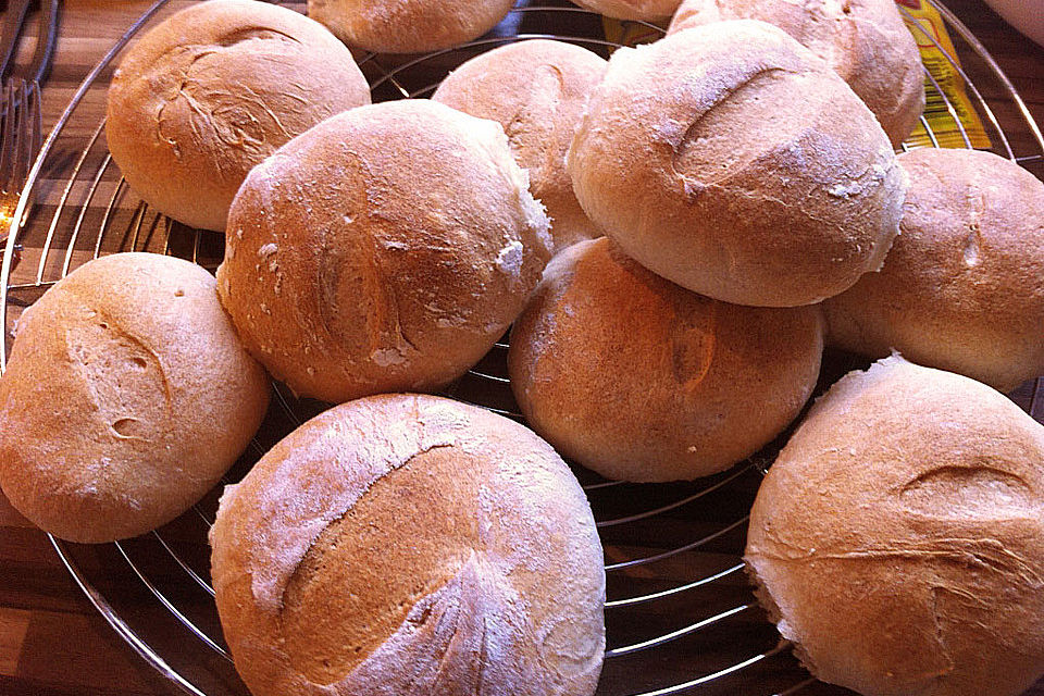 Berliner Schrippen und Mohnbrötchen