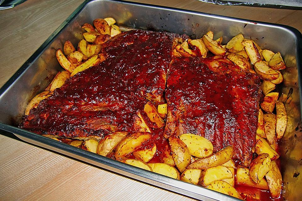 Schweinerippchen mit Barbecuesauce