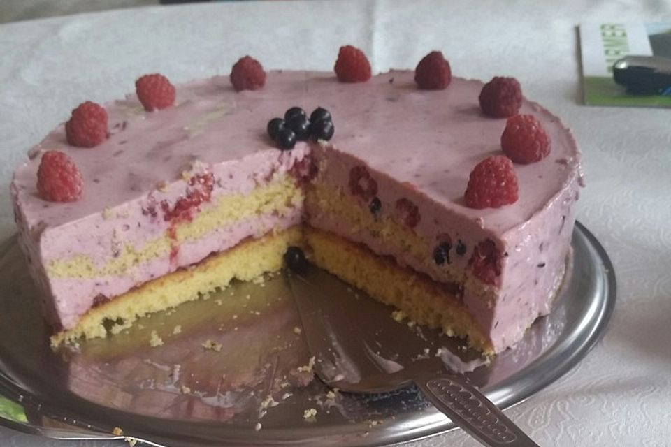 Himbeer - Topfen - Torte